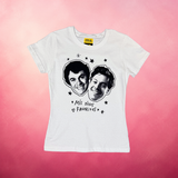 MIS DIVOS FAVORITOS, BABY TEE BLANCA