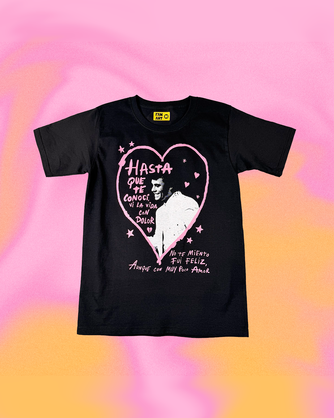 No te miento fui feliz, t-shirt negra