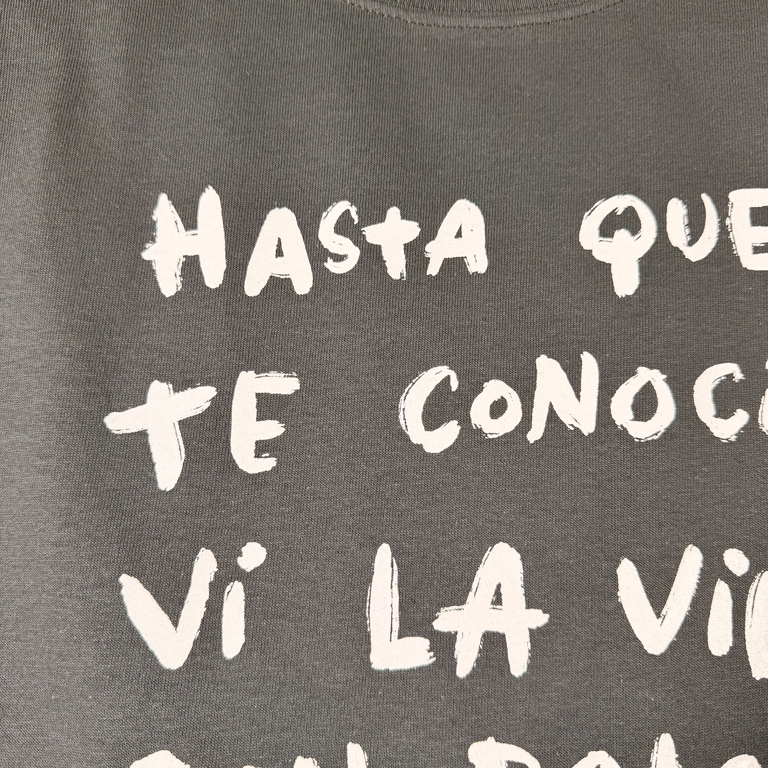 Hasta que..., t-shirt carbón