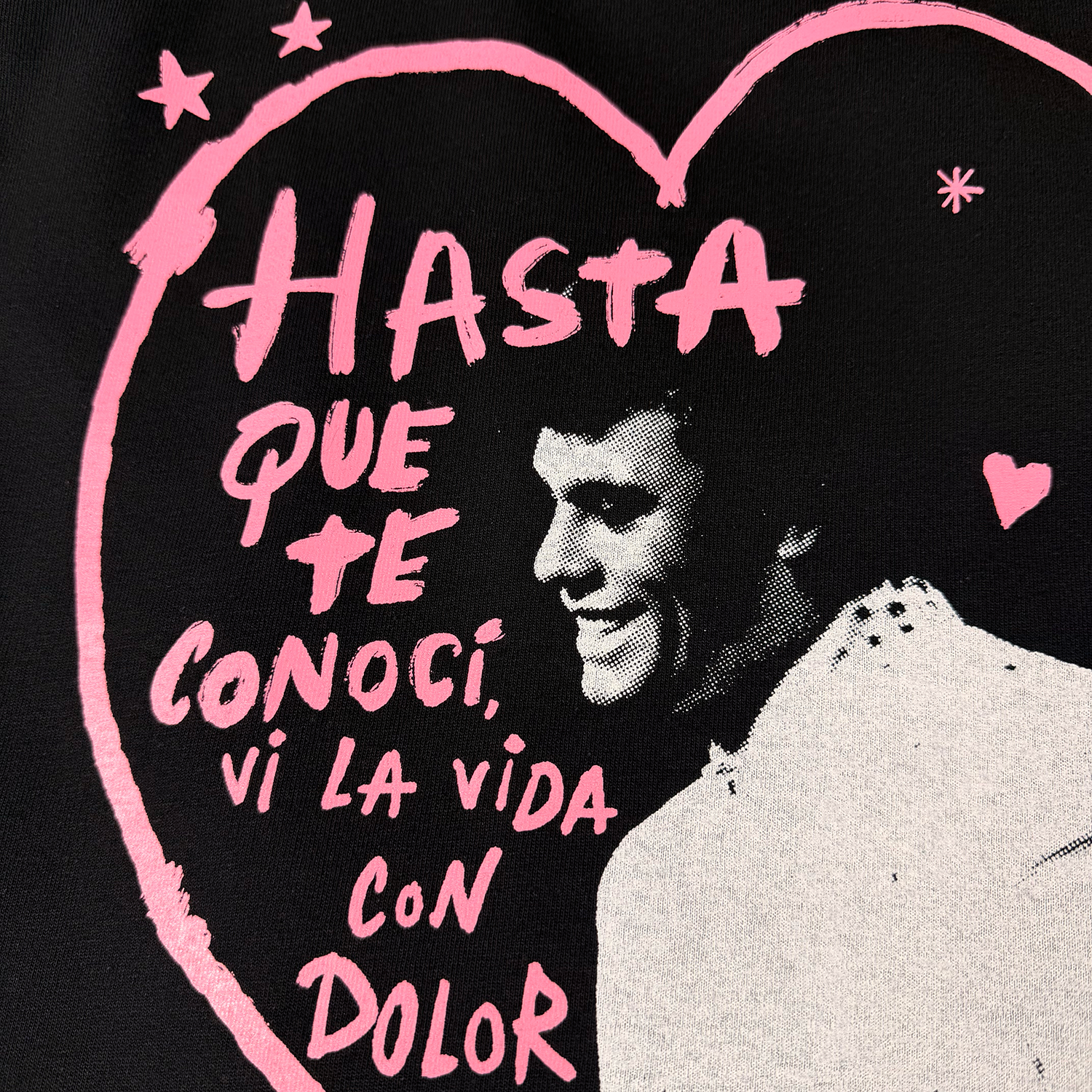 No te miento fui feliz, t-shirt negra
