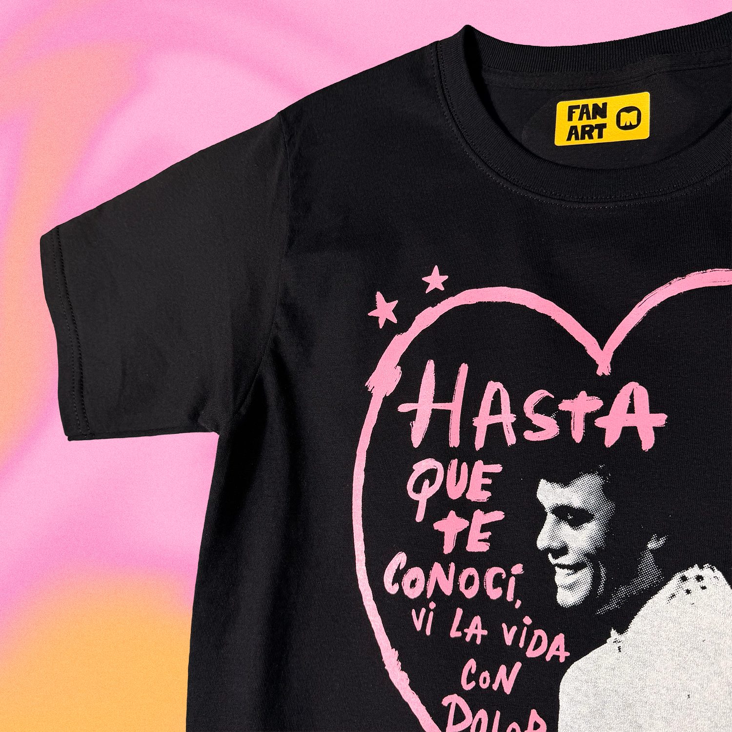 No te miento fui feliz, t-shirt negra